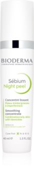 Bioderma Sébium Night Peel изглаждащ ексфолиращ серум против несъвършенства на кожата