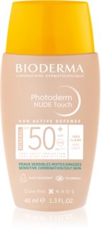 Bioderma Photoderm Nude Touch minerální opalovací fluid na obličej SPF 50+