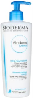 Bioderma Atoderm Cream tápláló testápoló krém normál és száraz érzékeny bőrre parfümmentes