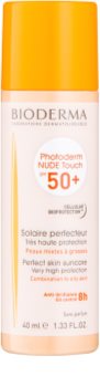 Bioderma Photoderm Nude Touch ochranný tónovaný fluid pro smíšenou až mastnou pleť SPF 50+