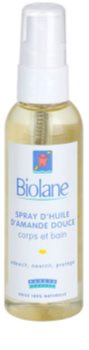 Biolane Baby Care olej ve spreji ze sladkých mandlí