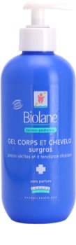 Biolane Dermo-Pediatrics jemný mycí gel na tělo a vlasy