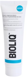 Bioliq Dermo crema regeneratoare de noapte pentru ten acneic