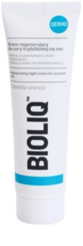 Bioliq Dermo regenerirajuća noćna krema za lice sklono aknama
