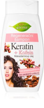 Bione Cosmetics Keratin Kofein regeneruojamasis šampūnas