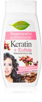 Bione Cosmetics Keratin Kofein après-shampoing régénérant pour cheveux