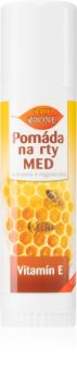 Bione Cosmetics Honey + Q10 προστατευτική και αναγεννητική μυραλοιφή για τα χείλη με βιταμίνη E