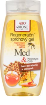 Bione Cosmetics Honey + Q10 regenerierendes Duschgel