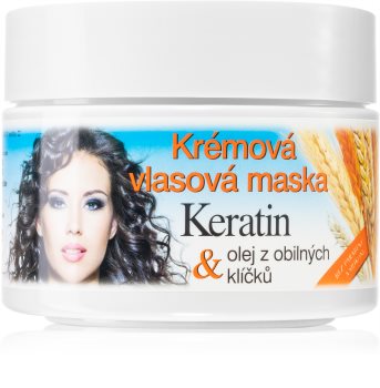 Bione Cosmetics Keratin Grain maschera in crema per tutti i tipi di capelli