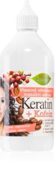 Bione Cosmetics Keratin + Kofein siero per stimolare la crescita e rinforzare i capelli dalle radici