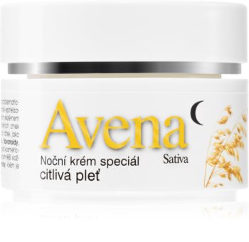 Bione Cosmetics Avena Sativa krema za noć za osjetljivu kožu lica