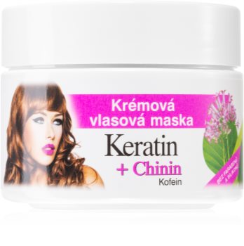 Bione Cosmetics Keratin + Chinin masque crème pour cheveux