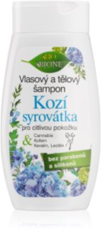 Bione Cosmetics Kozí Syrovátka shampooing doux pour peaux sensibles