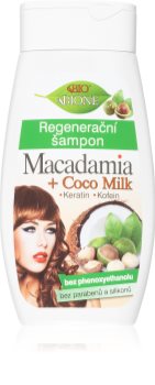 Bione Cosmetics Macadamia + Coco Milk регенериращ шампоан