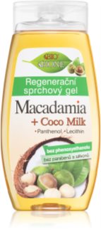 Bione Cosmetics Macadamia + Coco Milk regeneruojamoji dušo želė