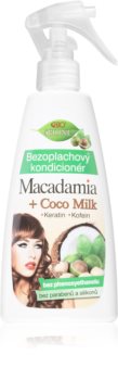 Bione Cosmetics Macadamia + Coco Milk après-shampoing sans rinçage en spray