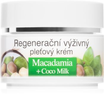 Bione Cosmetics Macadamia + Coco Milk regenerační pleťový krém pro výživu a hydrataci