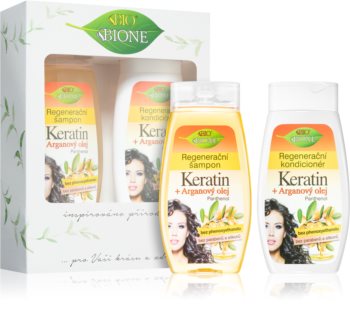 Bione Cosmetics Keratin + Argan zestaw upominkowy (do włosów)