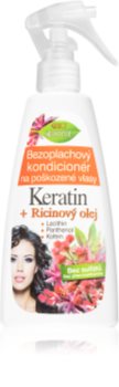 Bione Cosmetics Keratin + Ricinový olej регенериращ балсам без отмиване За коса