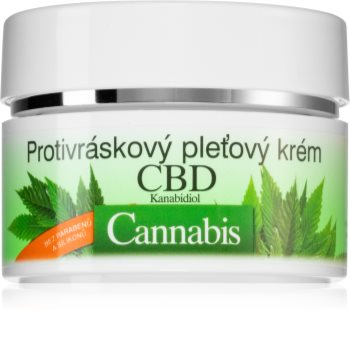 Bione Cosmetics Cannabis CBD cremă antirid cu efect de regenerare cu CBD