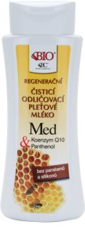Bione Cosmetics Honey + Q10 восстанавливающее очищающее молочко