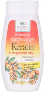 Bione Cosmetics Keratin Argan gel de duche cremoso