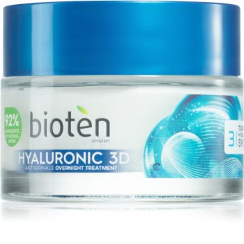 Bioten Hyaluronic 3D ενυδατική κρέμα νύχτας για τις  πρώτες ρυτίδες