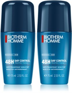 Biotherm Homme 48h Day Control rutulinis antiperspirantas (DVIEJŲ VIENETŲ PAKUOTĖ) vyrams