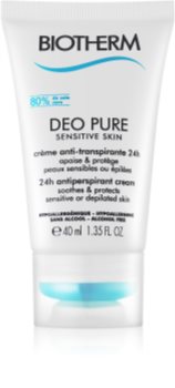 Biotherm Deo Pure Sensitive Skin anti-transpirant crème pour peaux sensibles et épilées
