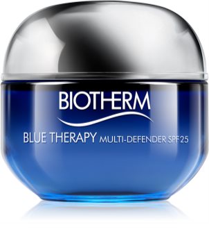 Biotherm Blue Therapy Multi Defender SPF25 αντιρυτιδική και αναγεννητική κρέμα για ξηρή επιδερμίδα SPF 25