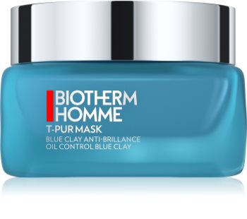 Biotherm Homme T - Pur  Blue Face Clay Puhdistava Naamio Kosteuttamiseen Ja Huokosten Minimointiin