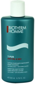 Biotherm Homme T-Pur Anti Oil & Wet tónico facial para pele oleosa e problemática