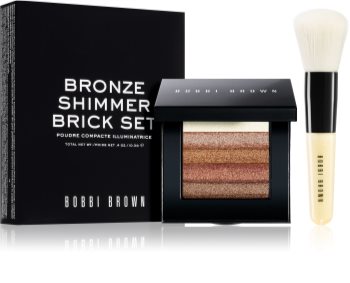 Bobbi Brown Bronze Shimmer Brick Set Bronzer iluminant (cu pensula)