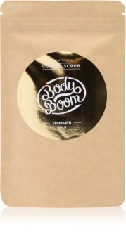 BodyBoom Shimmer Gold kávový telový peeling
