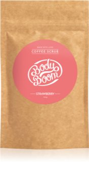 BodyBoom Strawberry скраб за тяло с кафе