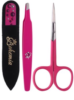 Bohemia Crystal Bohemia Swarovski Nail File,Tweezers and Nail Clippers kozmetická sada III. pre ženy