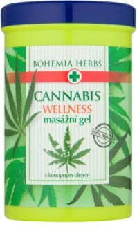 Bohemia Gifts & Cosmetics Cannabis gel de massagem com óleo de cannabis