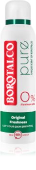 Borotalco Pure Original Freshness purškiamasis dezodorantas be aliuminio