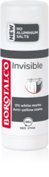 Borotalco Invisible tuhý deodorant proti bílým a žlutým skvrnám