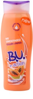 B.U. In Action - My Smoothies! Yogurt + Papaya gel de ducha para mujer 250 ml