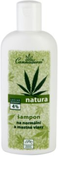 Cannaderm Natura Shampoo for Normal and Oily Hair šampūnas su kanapių aliejumi