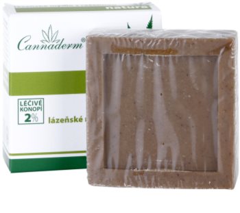 Cannaderm Natura Spa soap with peat extract Puhdistava Mutasaippua Hamppuöljyllä