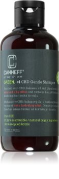 Canneff Green CBD Gentle Shampoo восстанавливающий шампунь для придания блеска и мягкости волосам