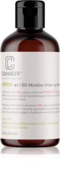 Canneff Green CBD Micellar Make-up Remover čisticí a odličovací micelární voda