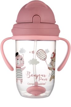 Canpol babies Bonjour Paris Cup With Straw Tasse mit Strohhalm