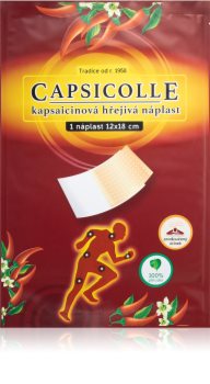 Capsicolle Capsaicin patch 12 × 18 cm pansement chauffant avec effet renforcé contre la douleur