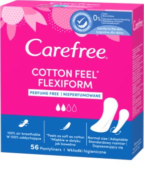 Carefree Cotton Flexiform protège-slips sans parfum