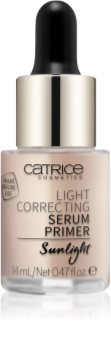Catrice Light Correcting sérum base de maquillage aux paillettes dorées