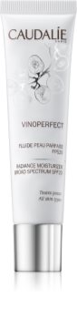 Caudalie Vinoperfect loción hidratante iluminadora para unificar el tono de la piel
