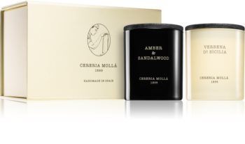 Cereria Mollá Boutique Amber & Sandalwood, Verbena di Sicilia poklon set II.